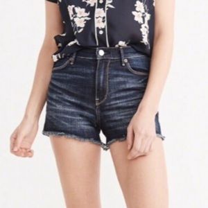 Abercrombie High Rise Jean Shorts